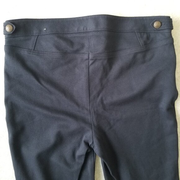 Talbots Womens 6 Lexington Pant Navy Blue Ponte Ankle Stretch Career Office - Picture 9 of 15